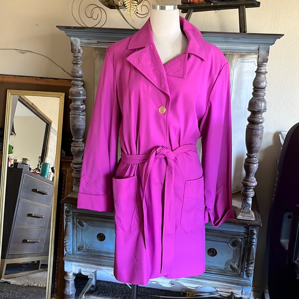 Waterproof Adorable Pink Coat Size L